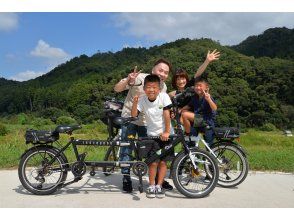 京都・亀岡　タンデム自転車サイクリング【ガイドなし】【トロッコ列車にも乗ろう】