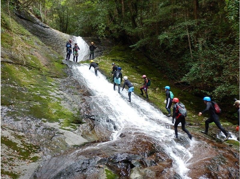 【和歌山・キャニオニング】磨かれたような滑らかな天然石を滑る！スライダーパラダイス