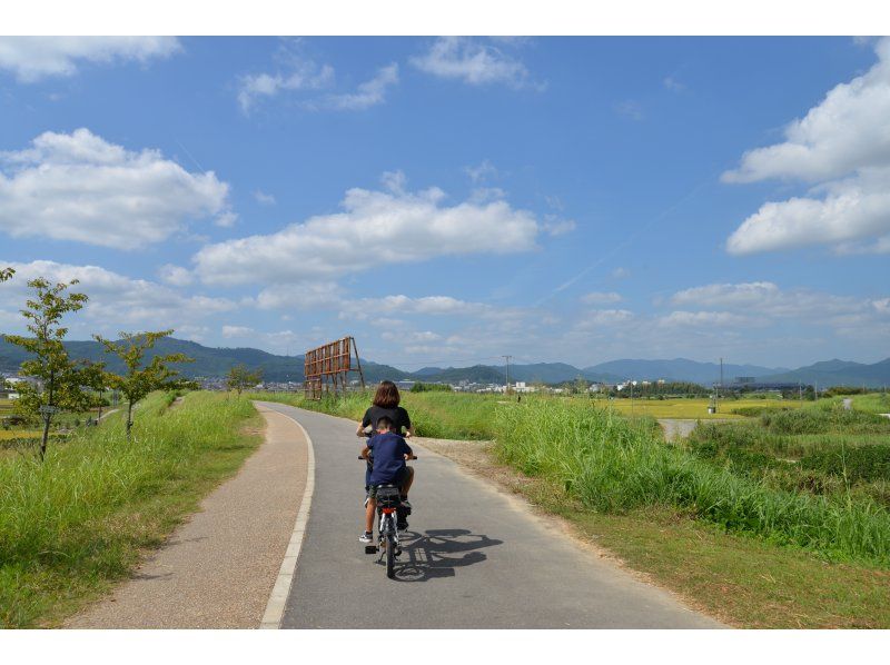京都・亀岡　タンデム自転車サイクリング【ガイドなし】【トロッコ列車にも乗ろう】